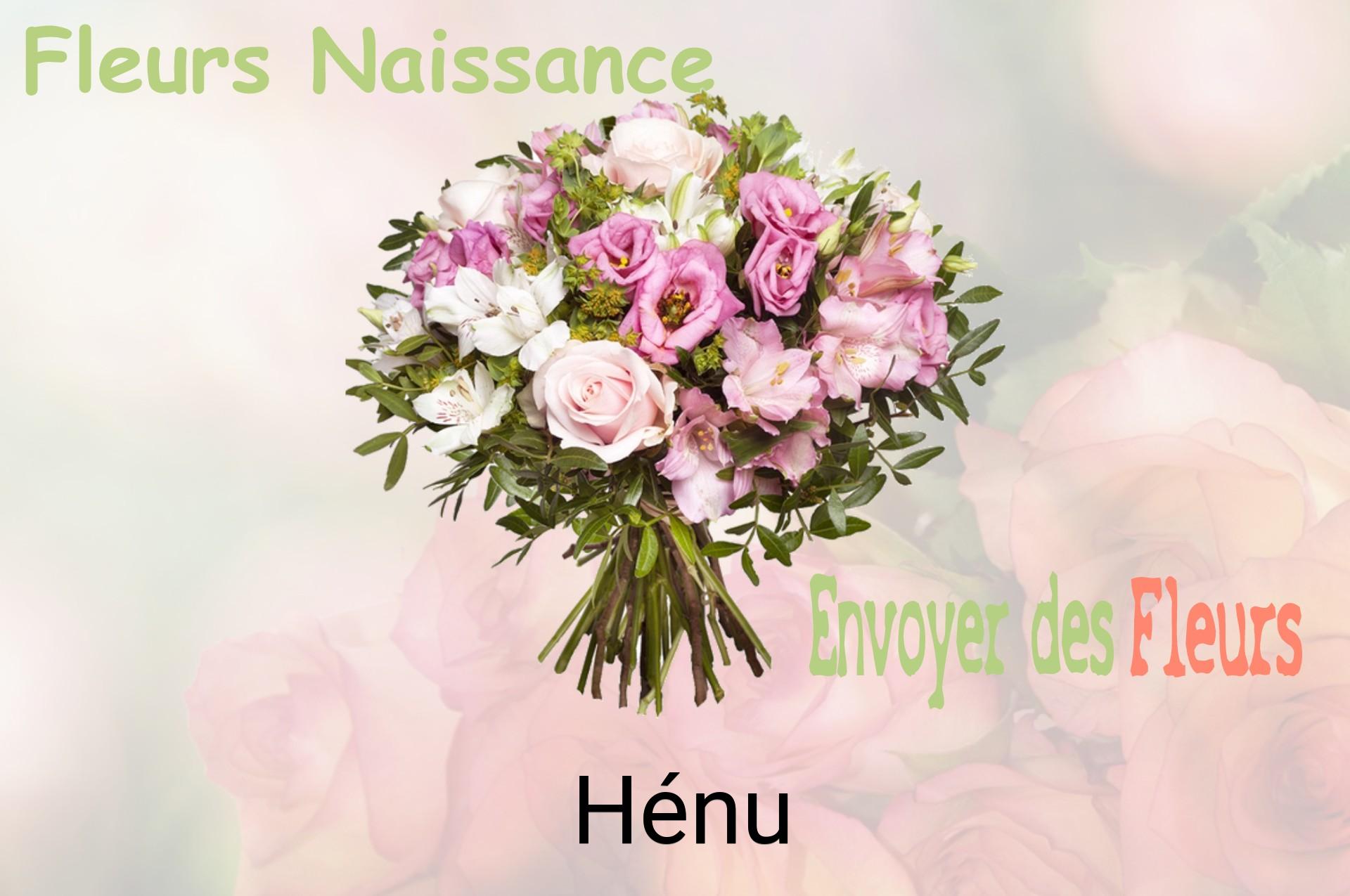 Bouquet de fleurs de naissance livré à Hénu